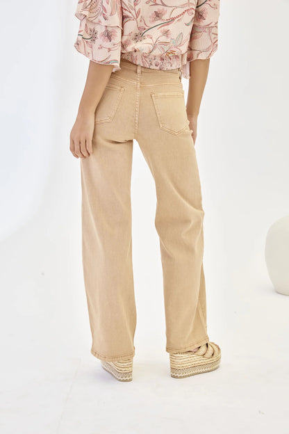 Jeans filigrana camel
