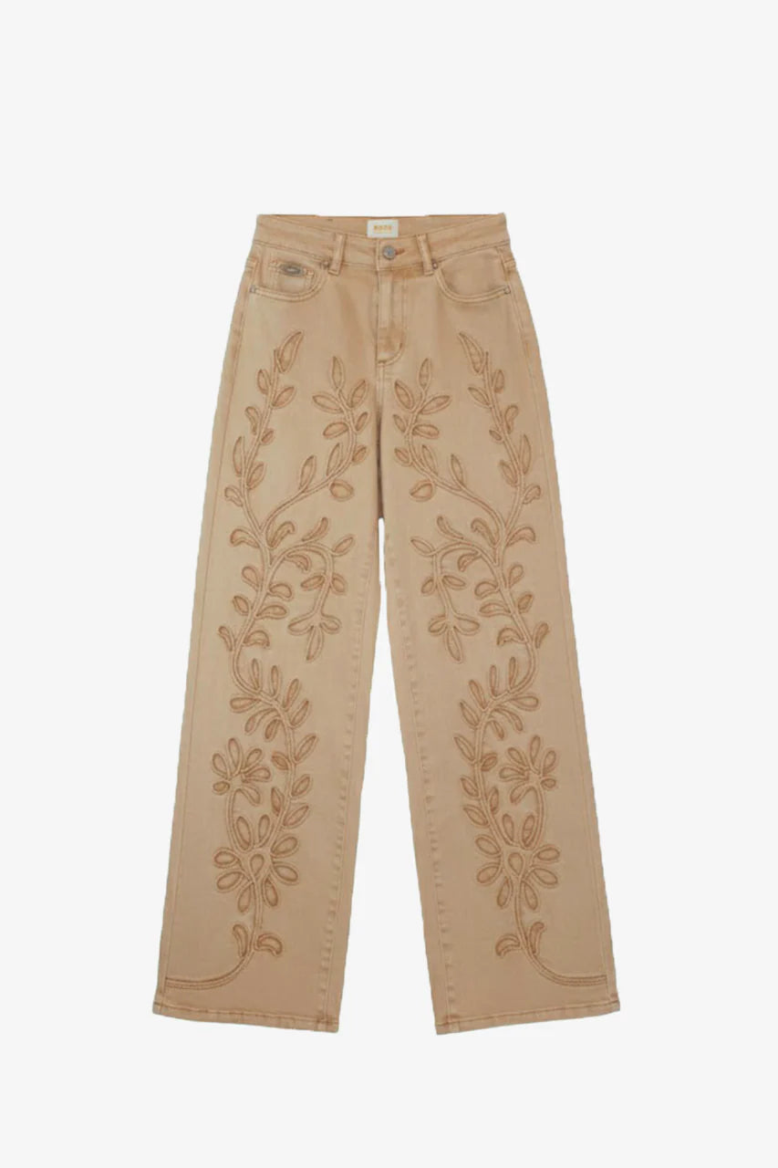 Jeans filigrana camel