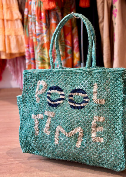 Bolso de yute “Pool Time”