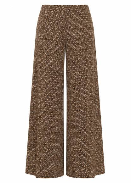 Pantalón bicolor camel