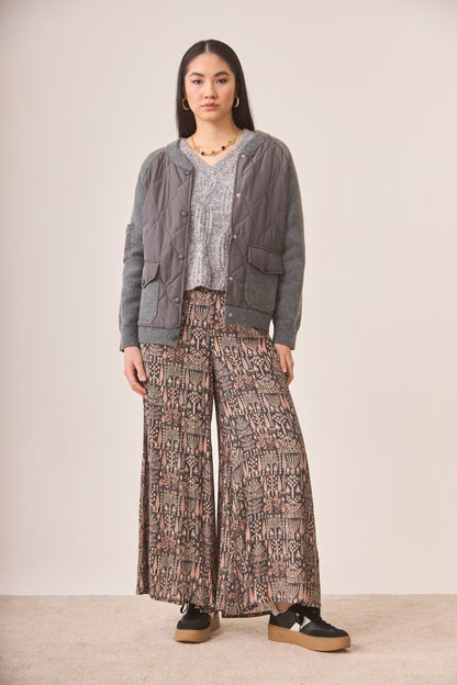 Jeans fluido estampado