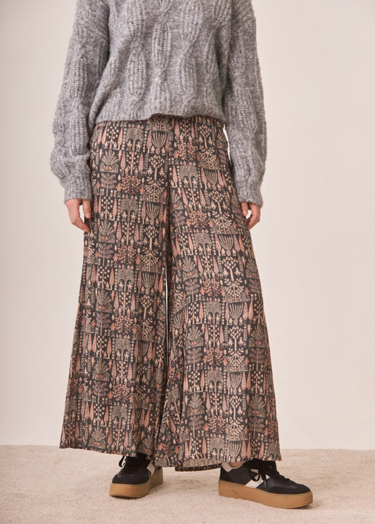 Jeans fluido estampado