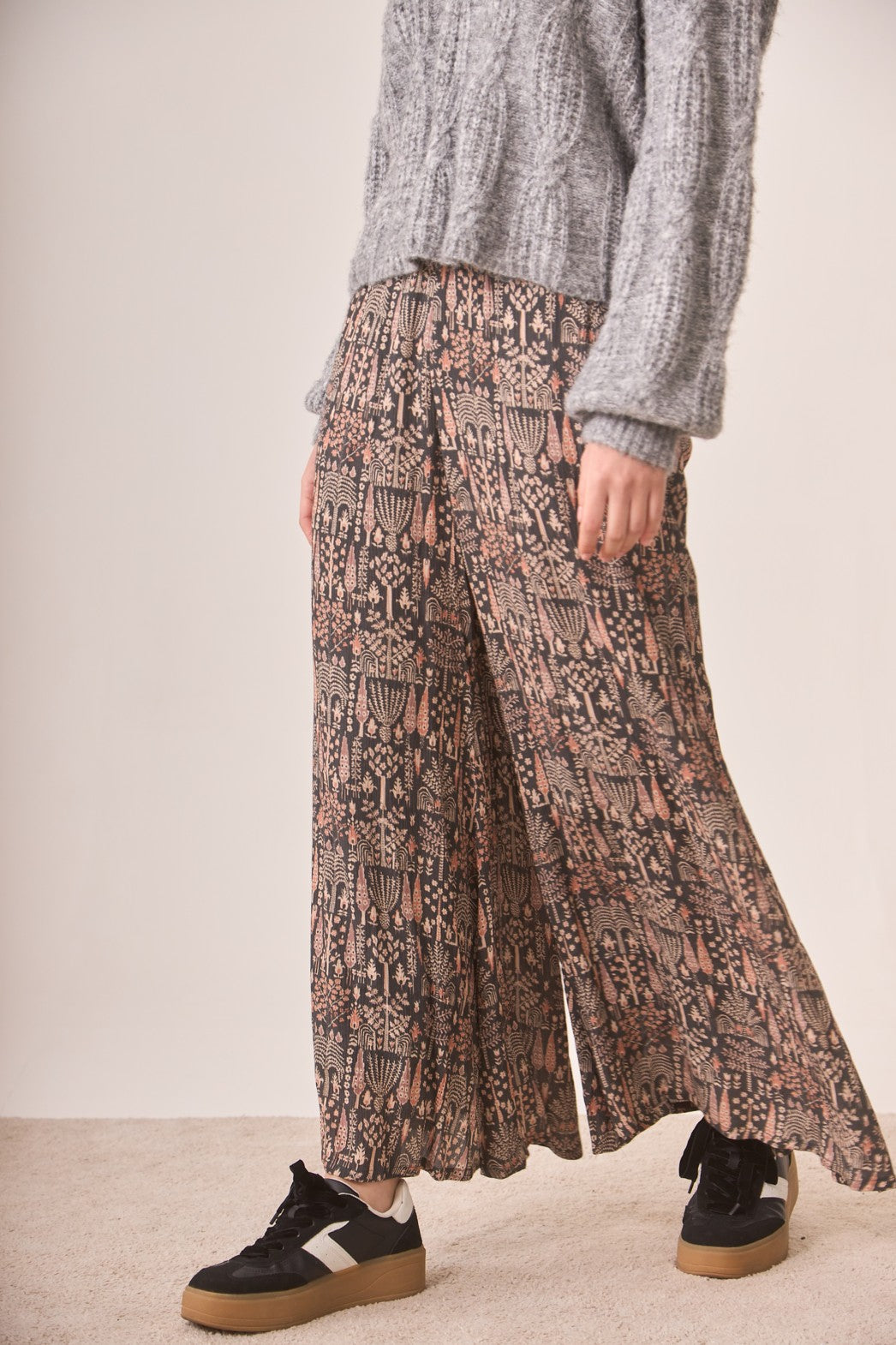Jeans fluido estampado
