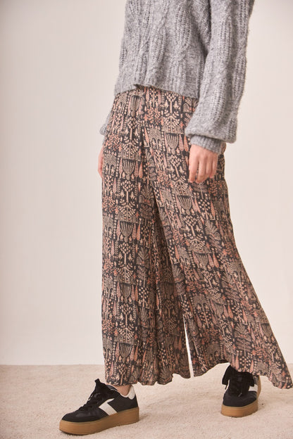 Jeans fluido estampado