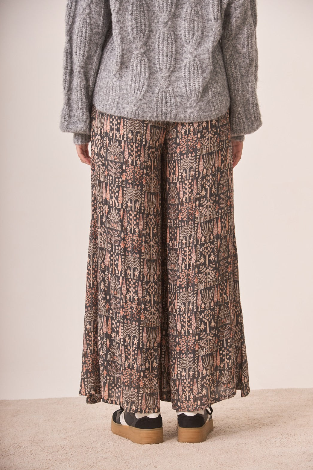 Jeans fluido estampado