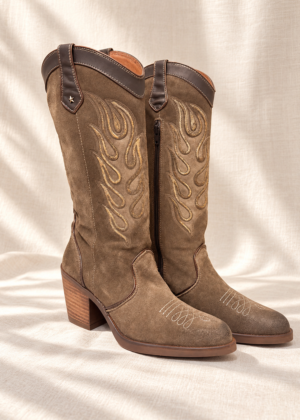 Botas Nemónic color taupe
