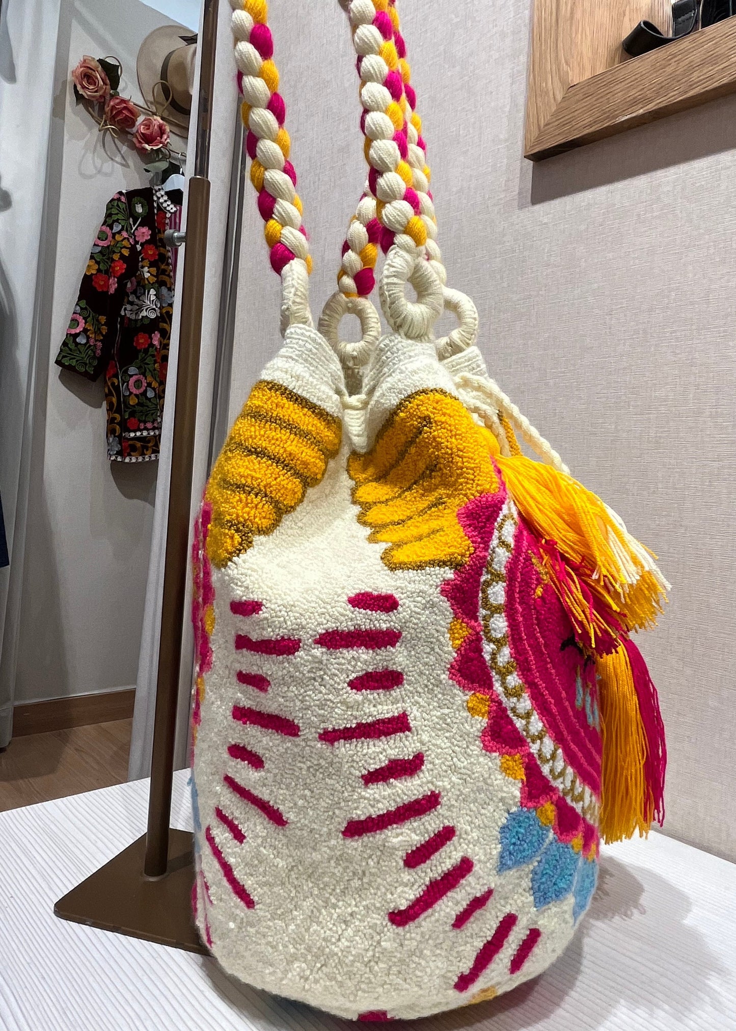 Bolso wayuu sagrado corazón