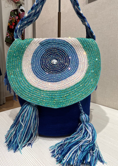 Bolso wayuu azul