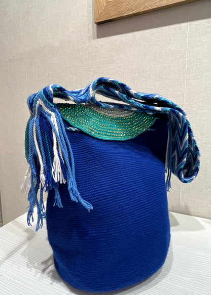 Bolso wayuu azul