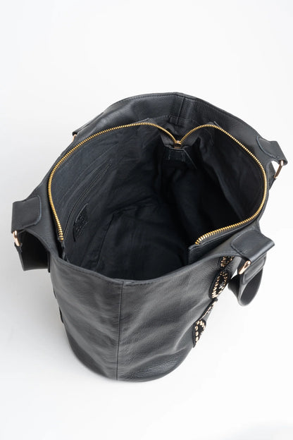 Bolso piel Shopper negro