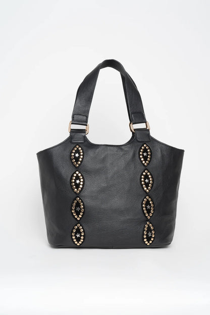 Bolso piel Shopper negro