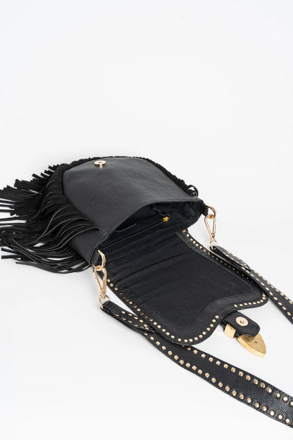 Bolso bandolera piel Amal azul