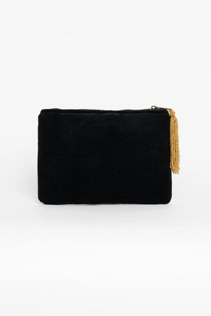 Clutch Stelar en terciopelo y bordado