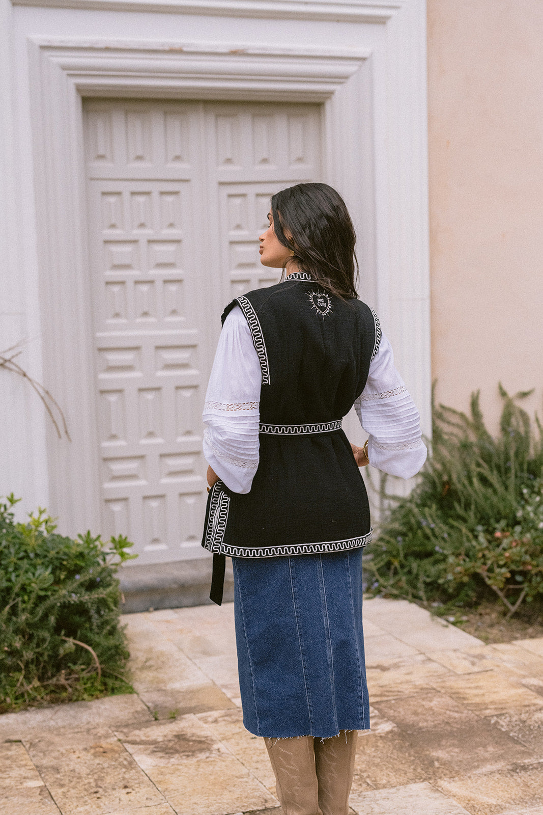 Chaleco Verona black & white