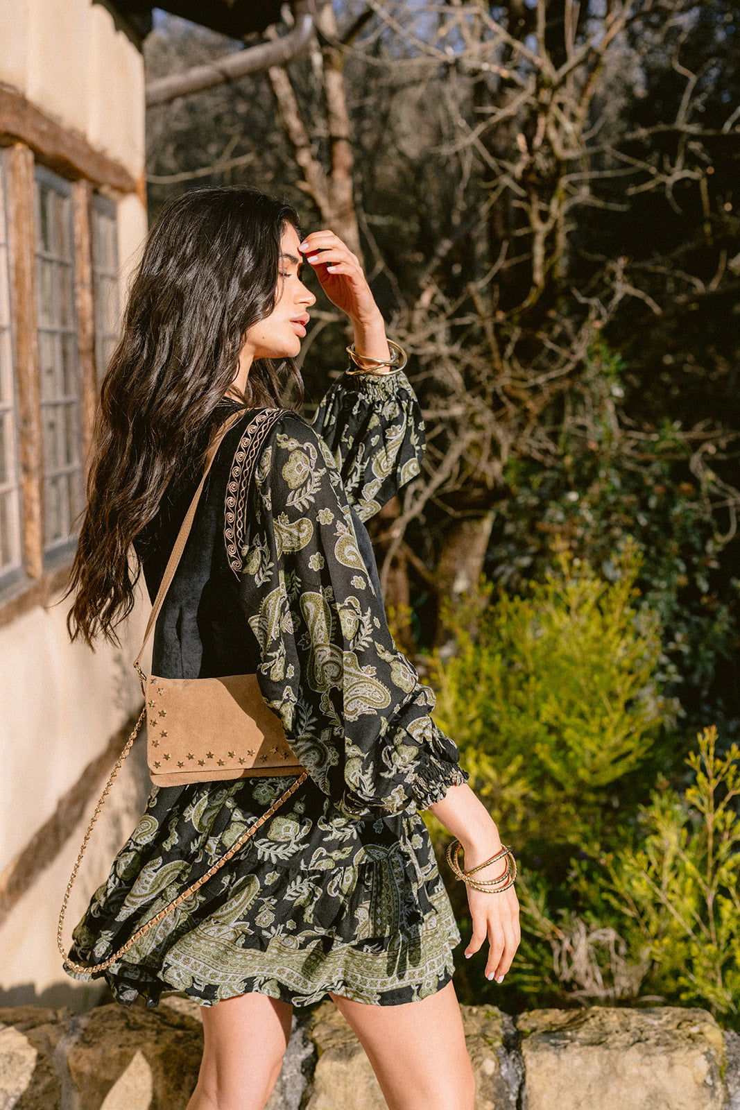 Vestido Cachemira green