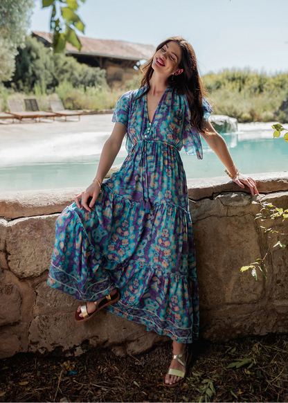 Vestido largo Bali Blue