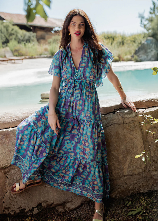 Vestido largo Bali Blue