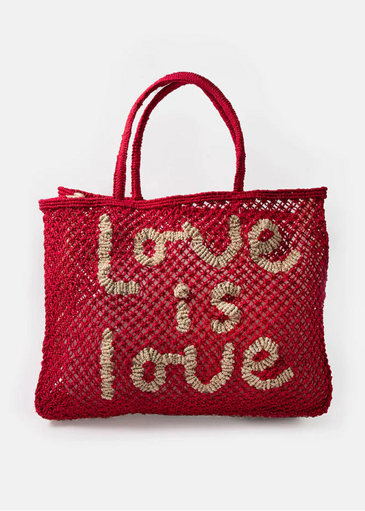 Bolso de yute "Love is Love"