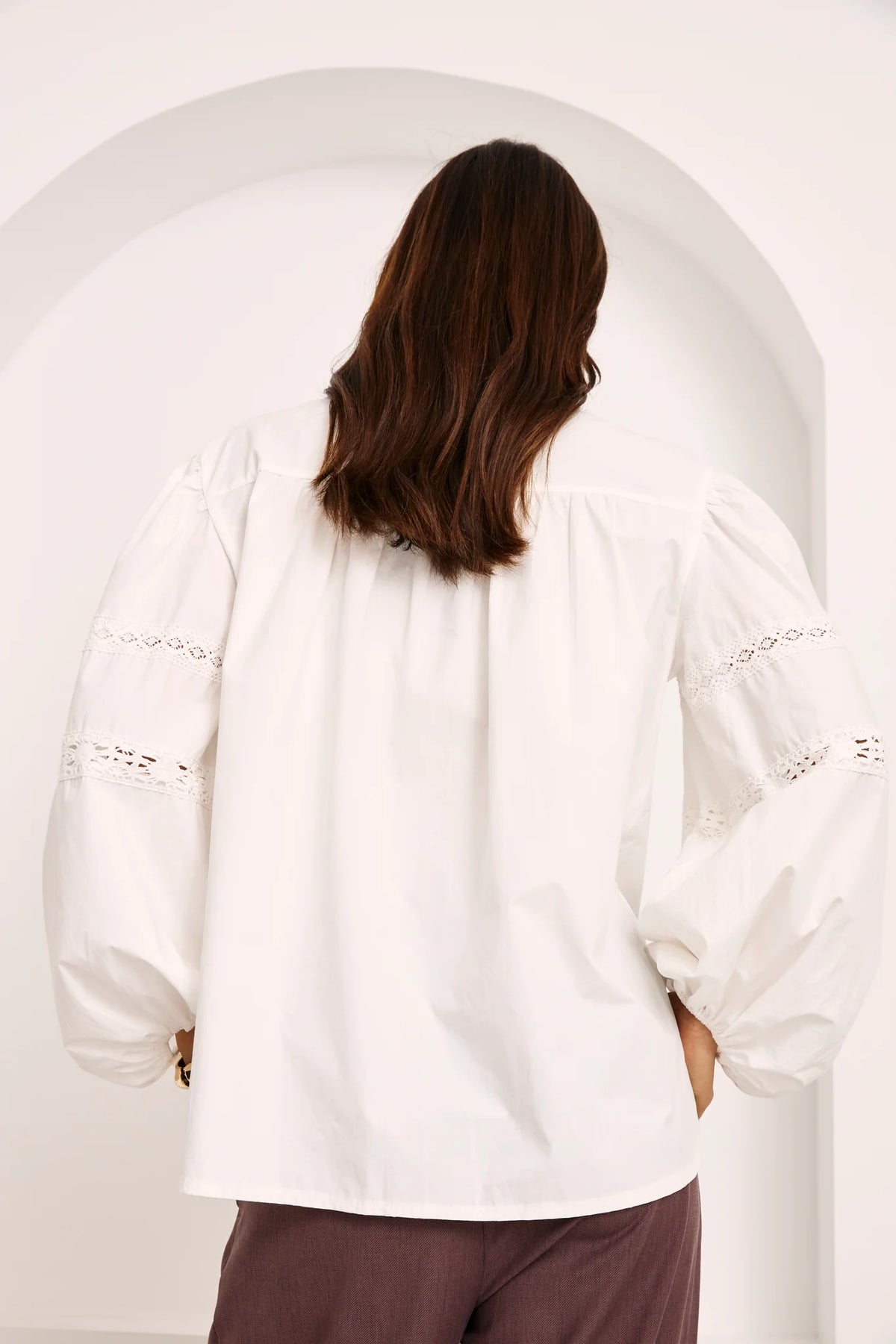 Blusa mangas globos