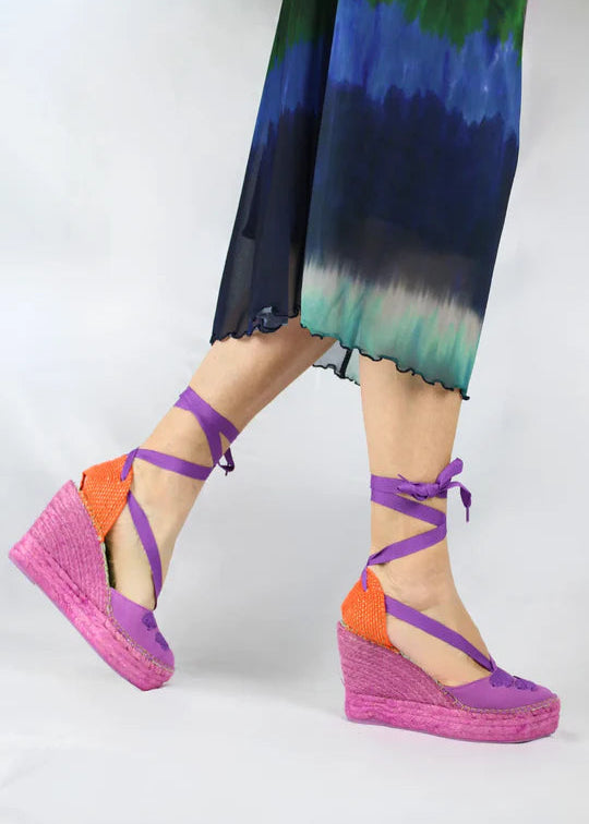 Sandalias Lila naranja Star Love