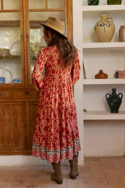 Vestido largo estampado