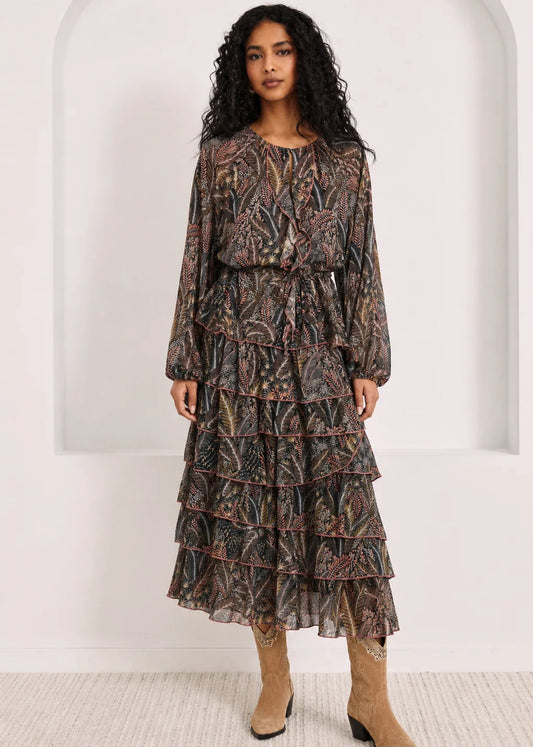 Blusa estampada volantes Amir