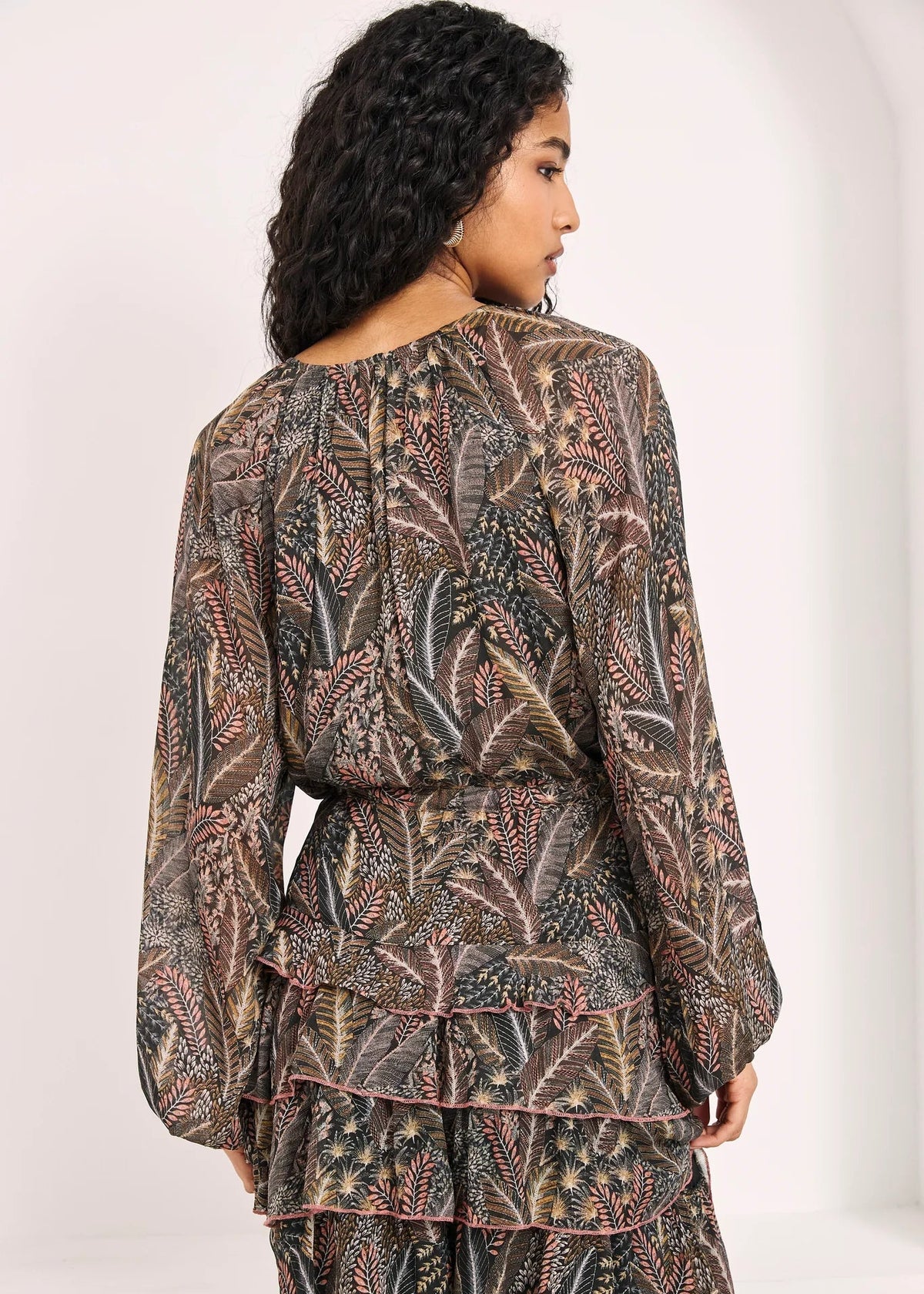 Blusa estampada volantes Amir
