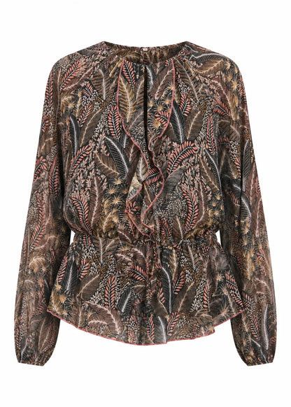 Blusa estampada volantes Amir