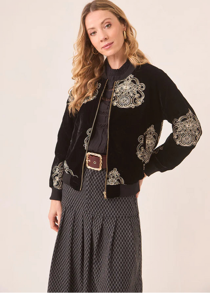 Chaqueta bomber terciopelo