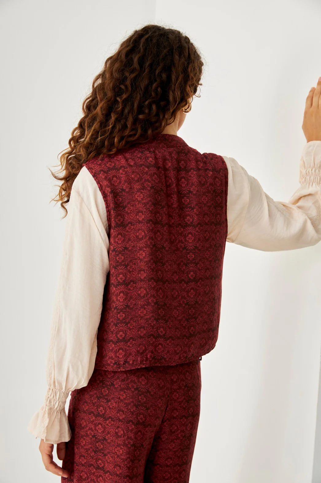 Chaleco viscosa oriental