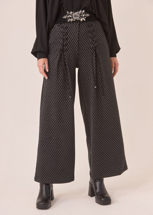 Pantalón jacquard lace