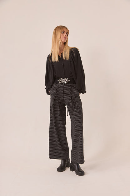 Pantalón jacquard lace