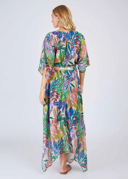Vestido largo estampado Pensee