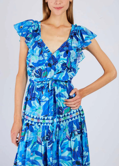 Vestido largo estampado Philomena