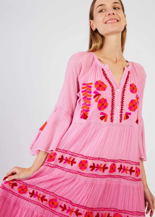 Vestido largo bordado Caracas