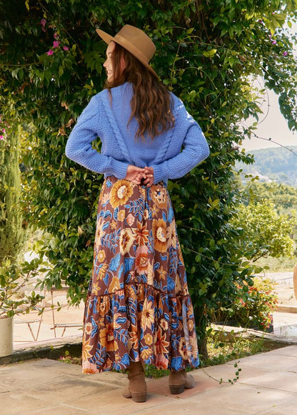 Falda estampada floral