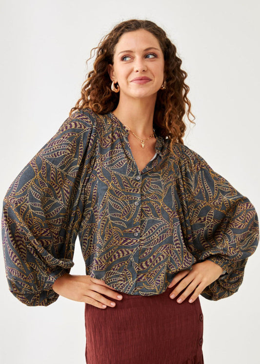 Blusa manga abullonadas