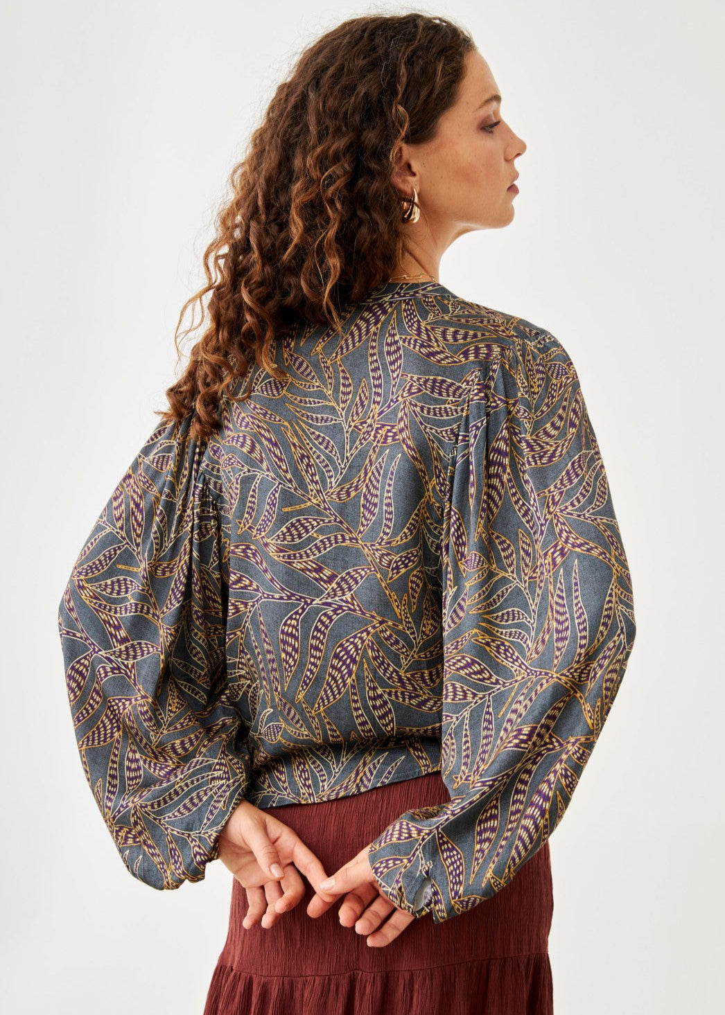 Blusa manga abullonadas