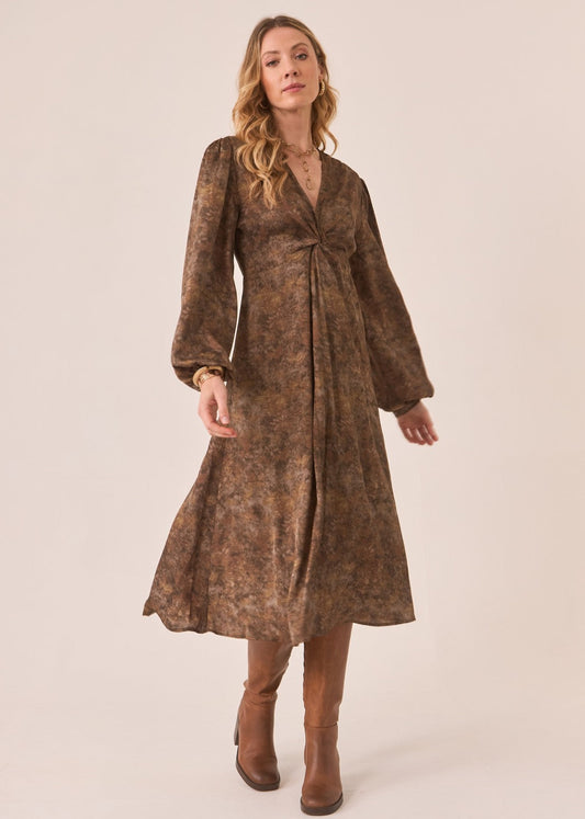 Vestido escote fruncido