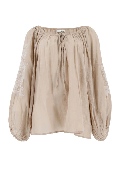 Blusa Serena Cuenca Topo Claro
