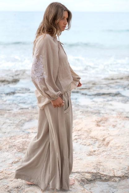 Blusa Serena Cuenca Topo Claro