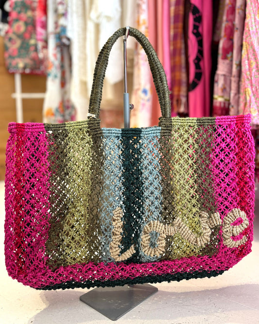 Bolso de yute "Love"