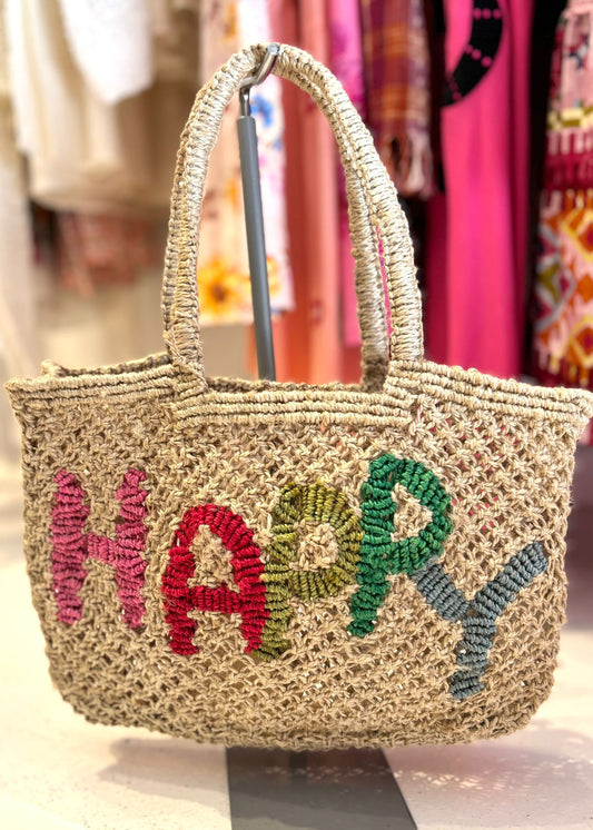 Bolso de yute "Happy"