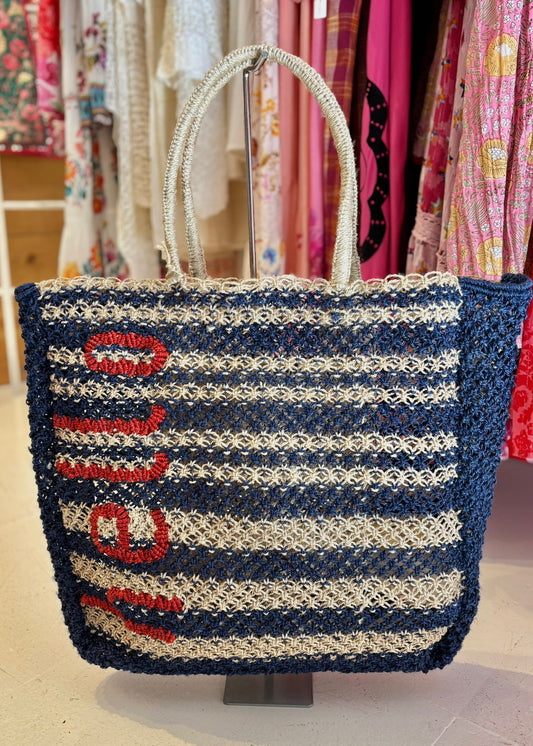 Bolso de yute "Hello"
