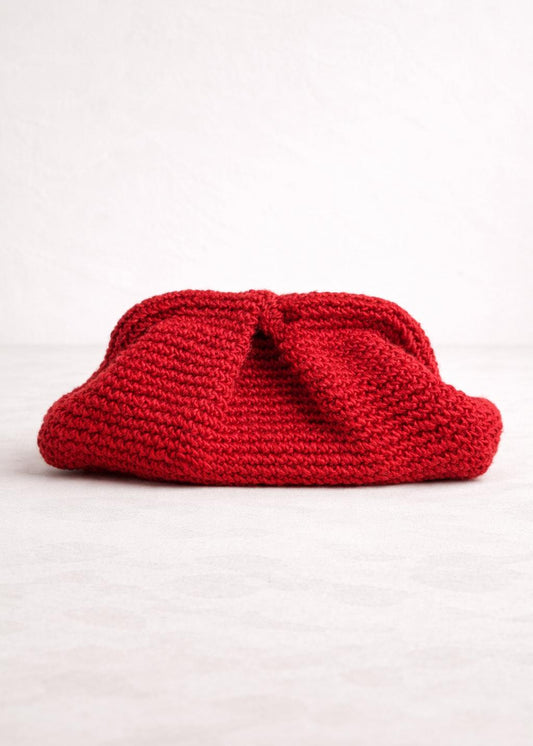 Clutch rojo de yute