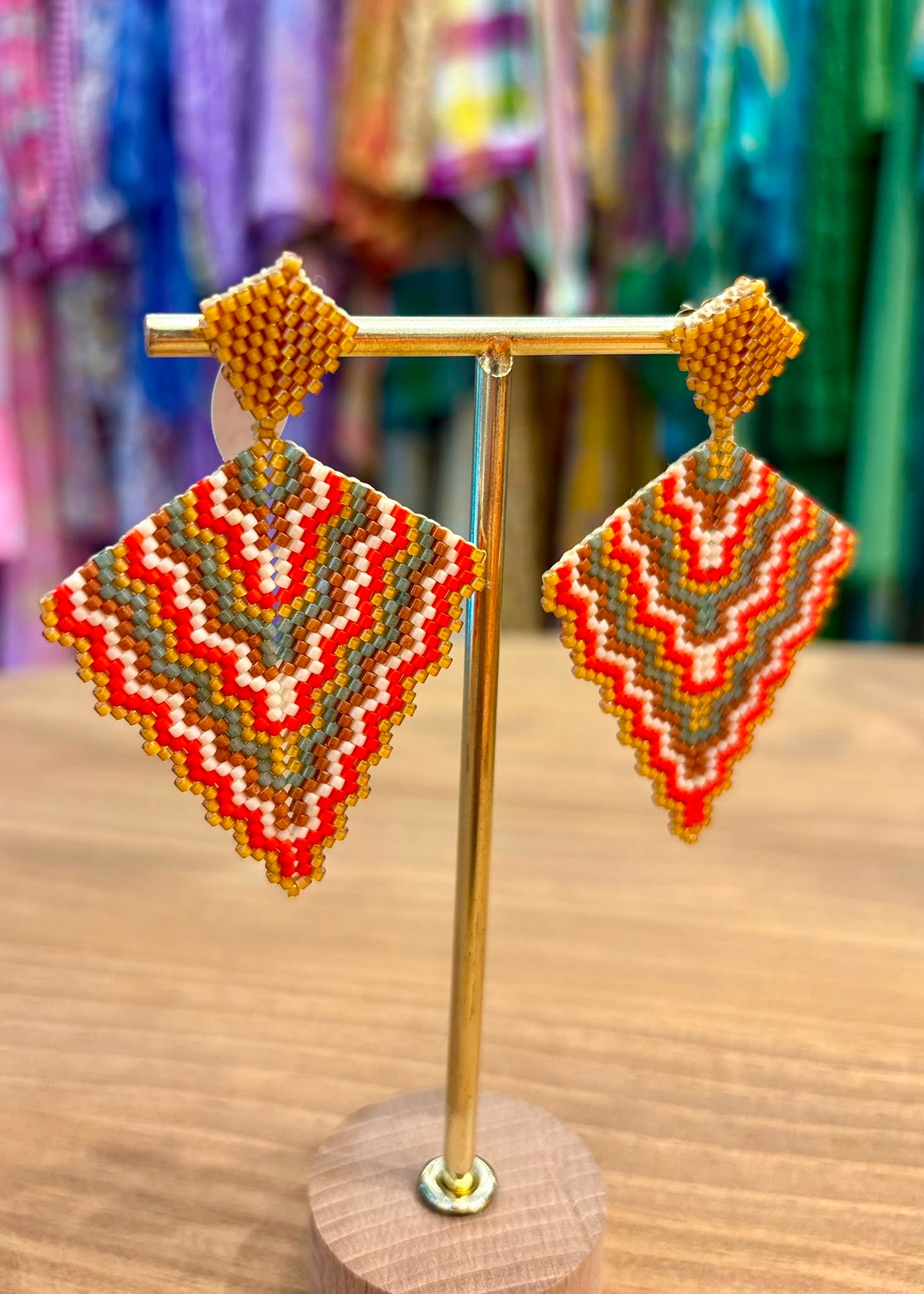 Pendientes geométricos miyuki