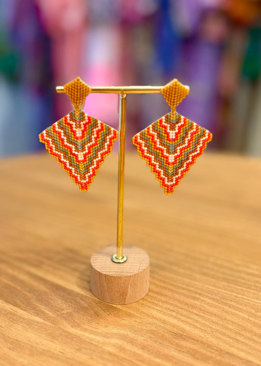 Pendientes geométricos miyuki
