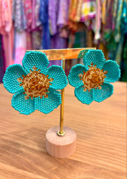 Pendientes flor