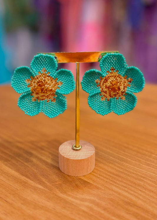 Pendientes flor