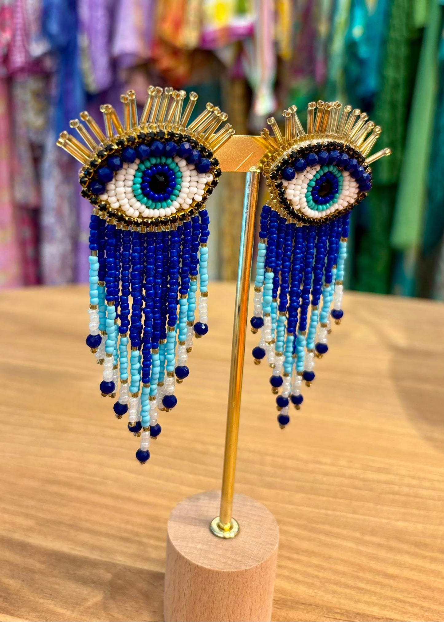 Pendientes ojo turco